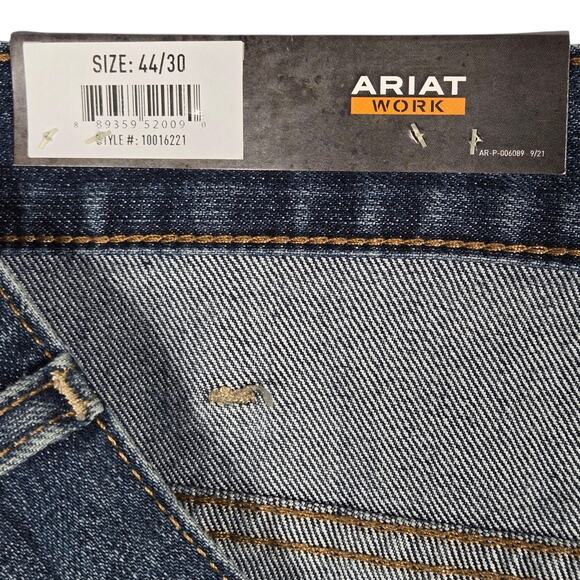 Ariat Rebar M4 Jeans Men 44x30 NEW Relaxed DuraStretch Boot Cut Carbine Workwear - Picture 4 of 13